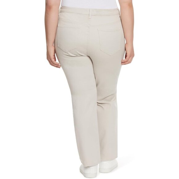 Women's Classic High Rise Tapered Jeans Plus Size Cotton Spandex - Picture 3 of 3